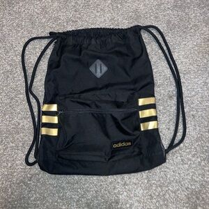 Adidas Black Gold Drawing Bag